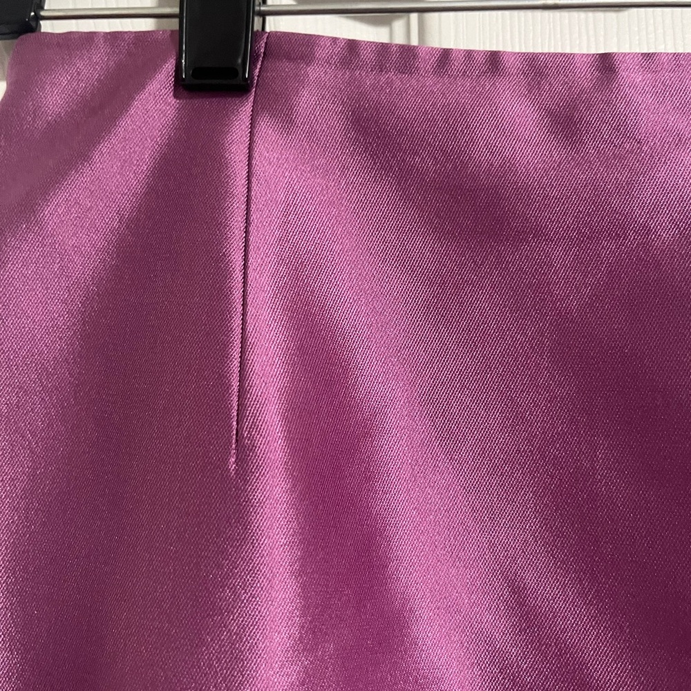 Kay Unger purple Silk/cotton Pencil Skirt - Picture 8 of 9